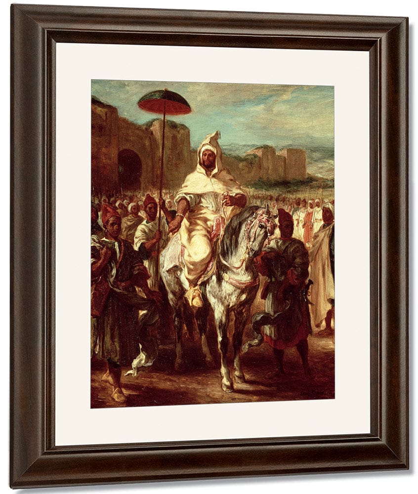 Abd Ar Rahman, Sultan Of Morocco By Ferdinand Victor Eugene Delacroix Fine Art Print