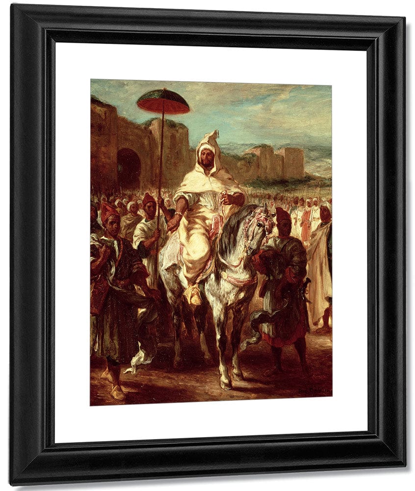 Abd Ar Rahman, Sultan Of Morocco By Ferdinand Victor Eugene Delacroix Fine Art Print