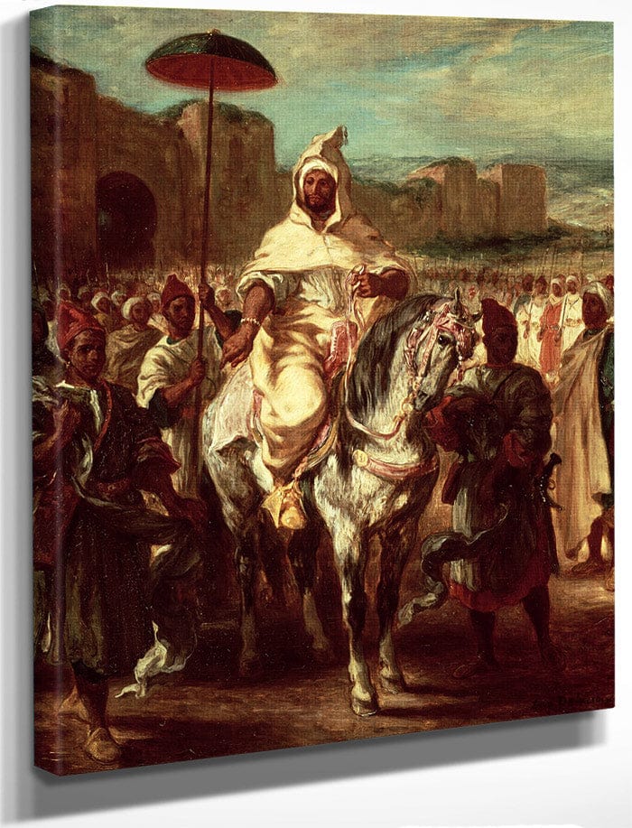 Abd Ar Rahman, Sultan Of Morocco By Ferdinand Victor Eugene Delacroix Fine Art Print