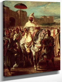 Abd Ar Rahman, Sultan Of Morocco By Ferdinand Victor Eugene Delacroix Fine Art Print