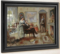 Abe And Mary Todd Lincoln By Edward Percy Moran Fine Art Print