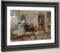 Abe And Mary Todd Lincoln By Edward Percy Moran Fine Art Print