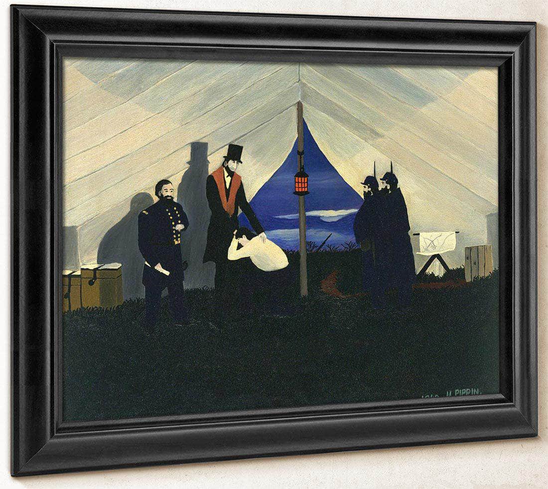 Abe Lincoln The Great Emancipator By Horace Pippin Fine Art Print