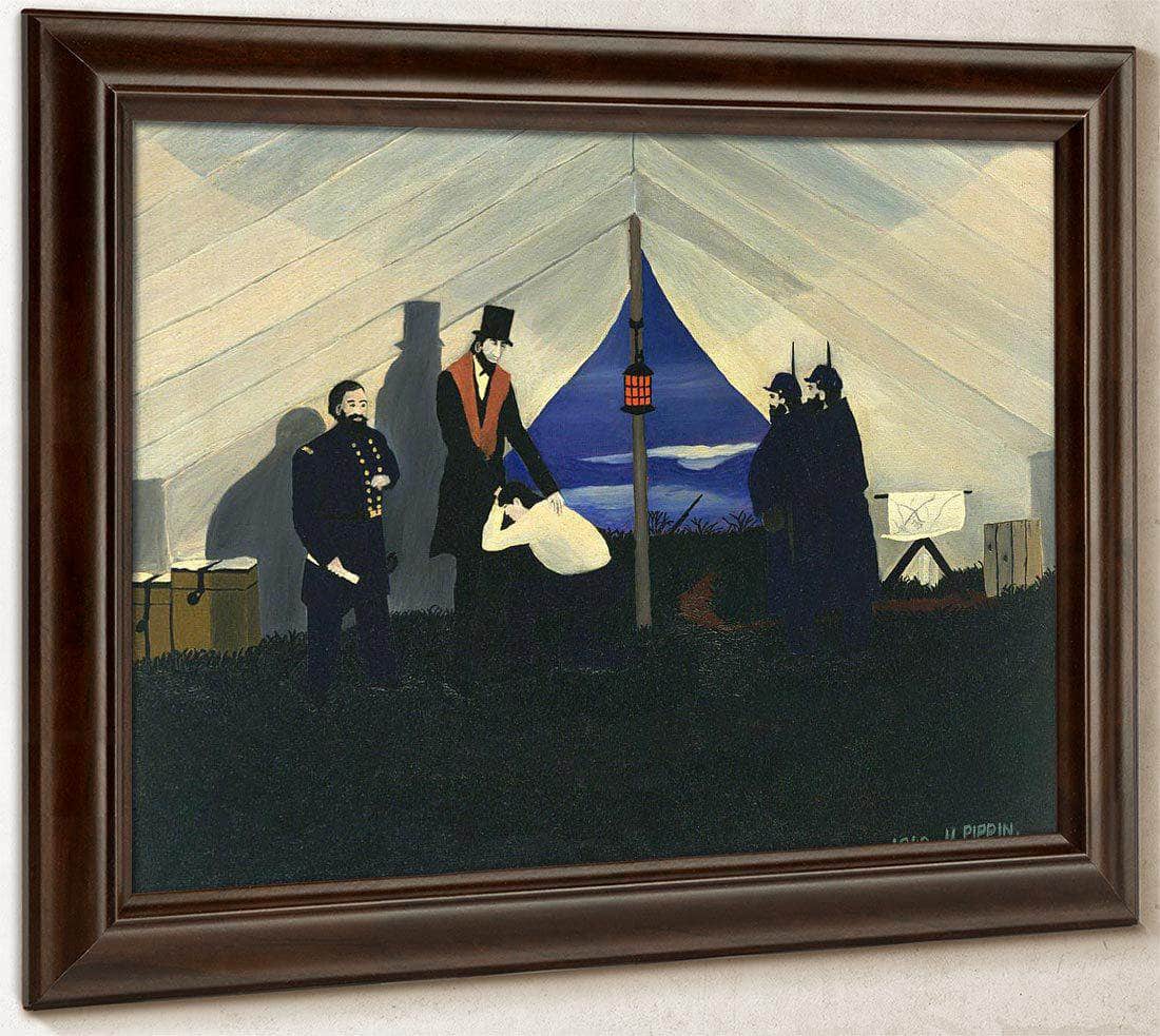 Abe Lincoln The Great Emancipator By Horace Pippin Fine Art Print