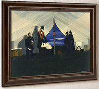 Abe Lincoln The Great Emancipator By Horace Pippin Fine Art Print