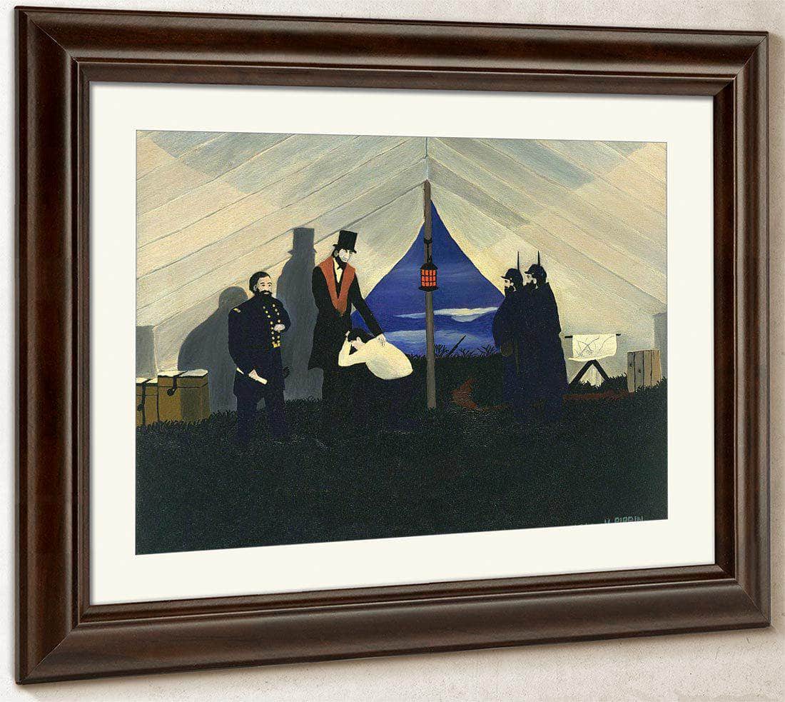 Abe Lincoln The Great Emancipator By Horace Pippin Fine Art Print