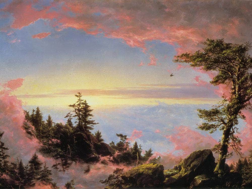 Above The Clouds At Sunrise By Fredric Edwin Church Fine Art Print