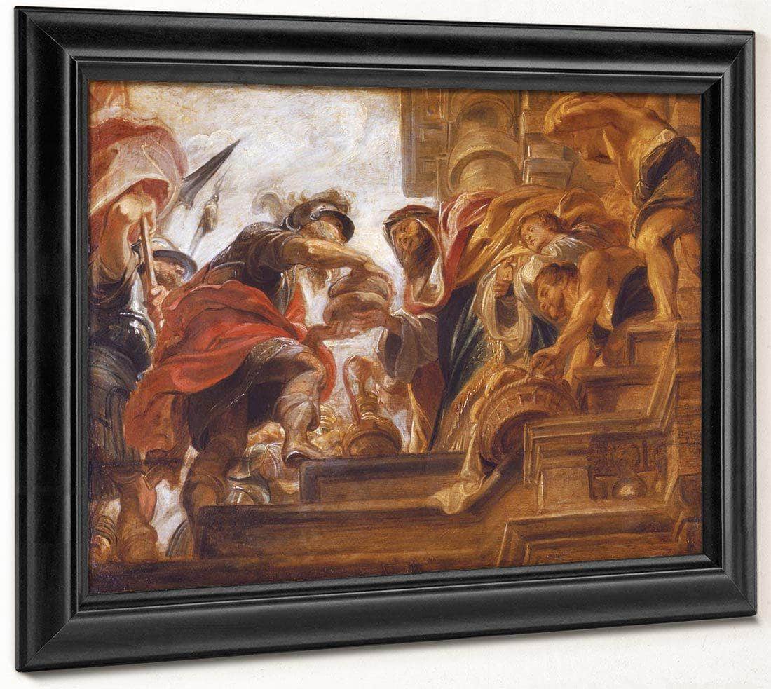 Abraham And Melchizedek By Peter Paul Rubens Fine Art Print