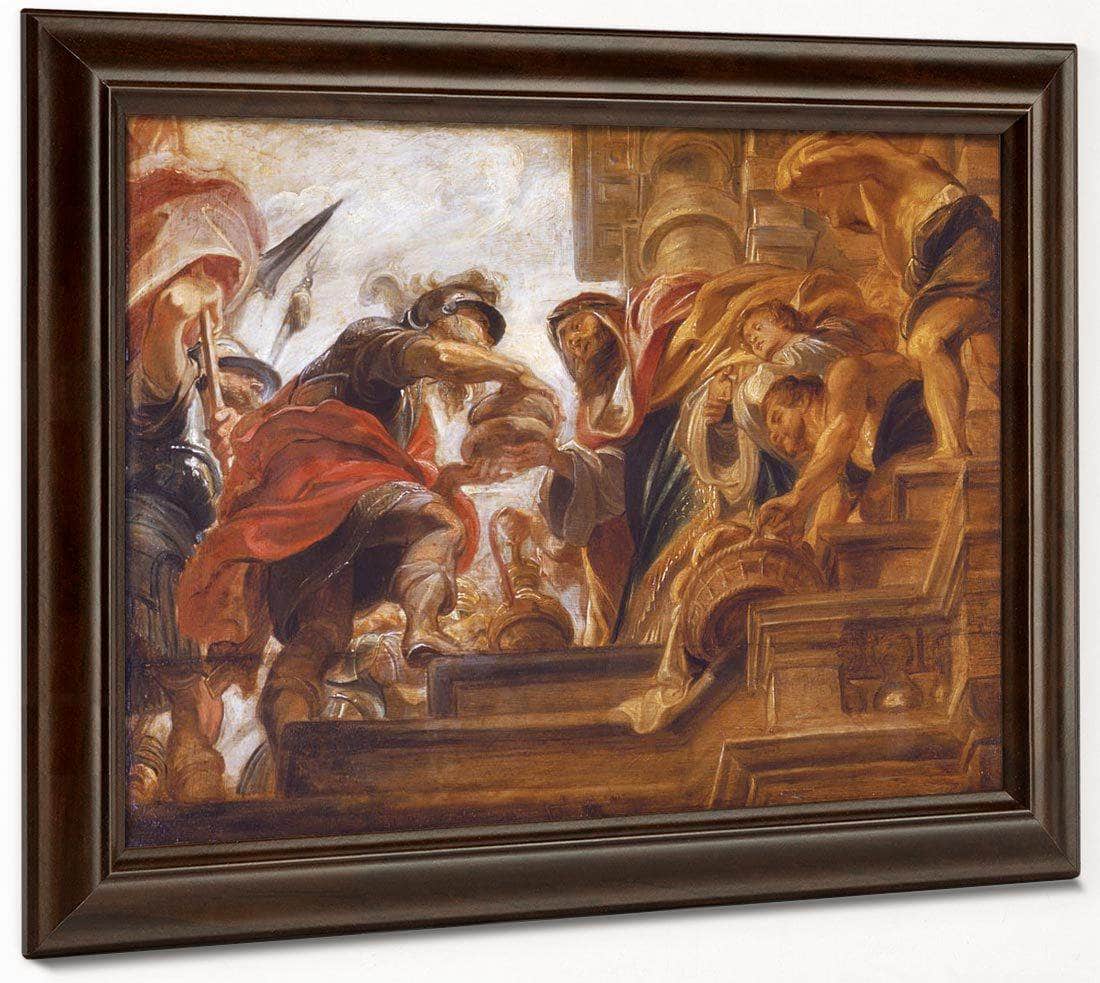Abraham And Melchizedek By Peter Paul Rubens Fine Art Print