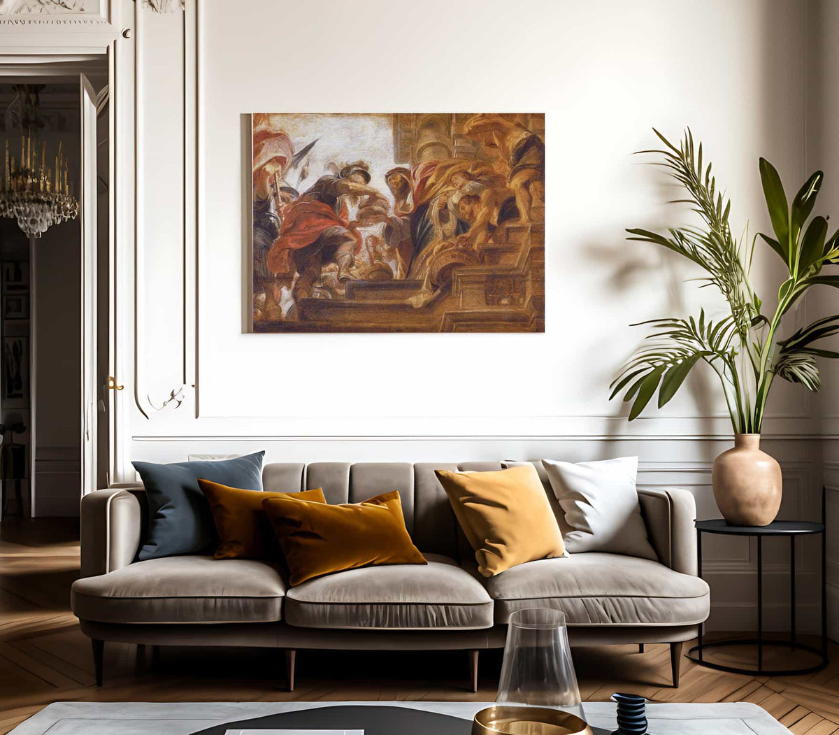 Abraham And Melchizedek By Peter Paul Rubens Fine Art Print