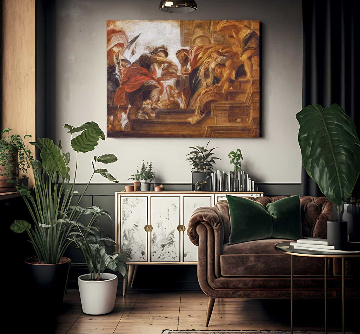 Abraham And Melchizedek By Peter Paul Rubens Fine Art Print