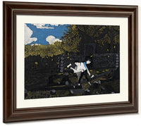 Abraham Lincoln And His Father Building Their Cabin On Pigeon Creek By Horace Pippin Fine Art Print