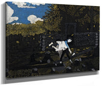 Abraham Lincoln And His Father Building Their Cabin On Pigeon Creek By Horace Pippin Fine Art Print