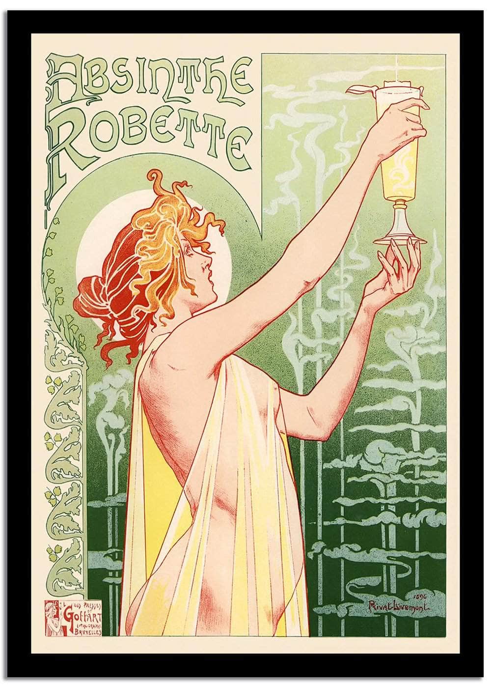 Absinthe Robette  Vintage Poster Fine Art Print