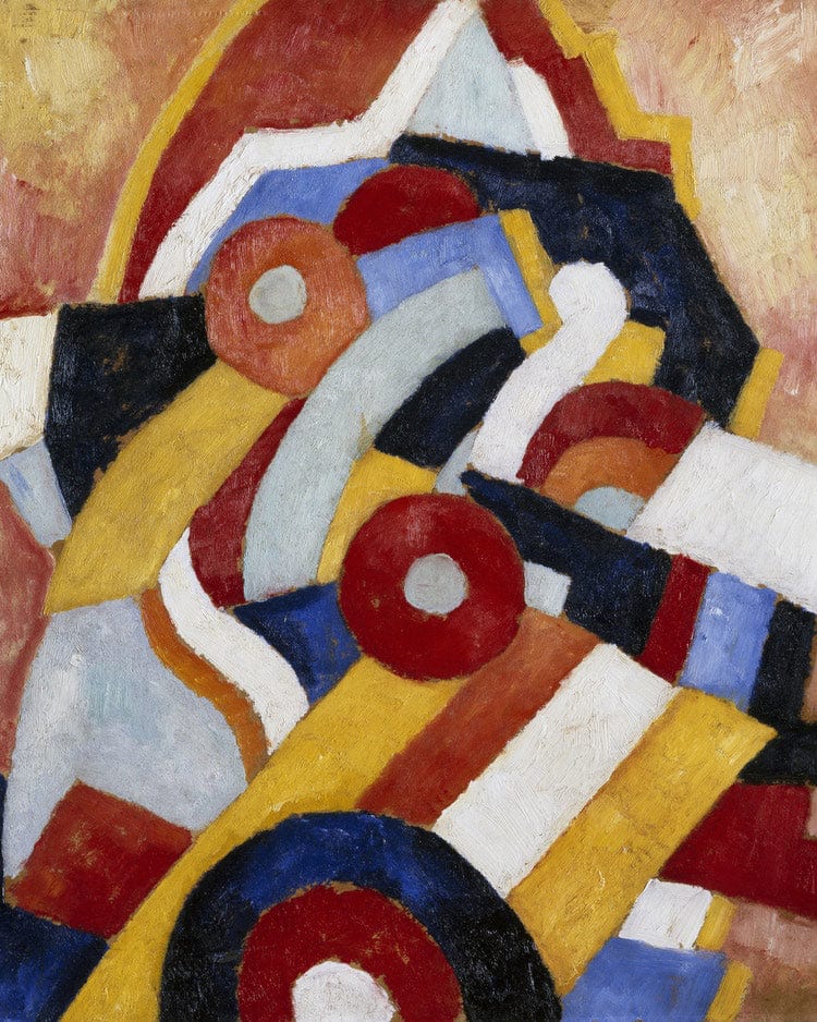 Abstraction By Marsden Hartley Fine Art Print
