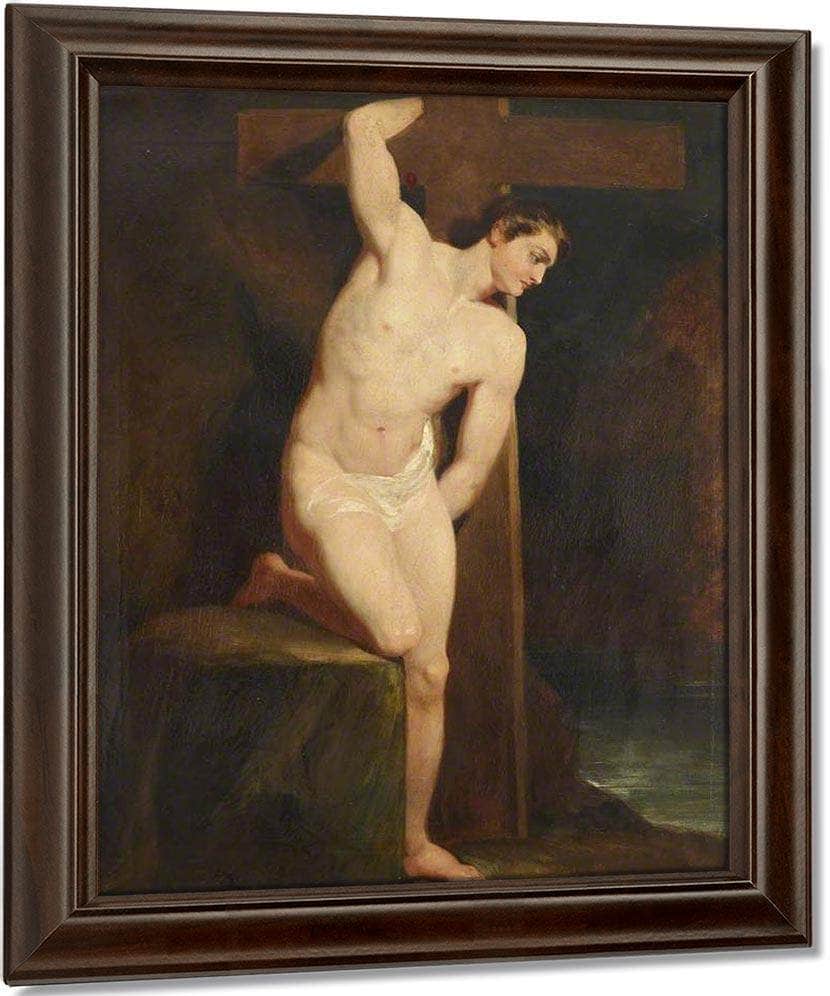 Academic Study Of A Male Nude By William Etty Fine Art Print
