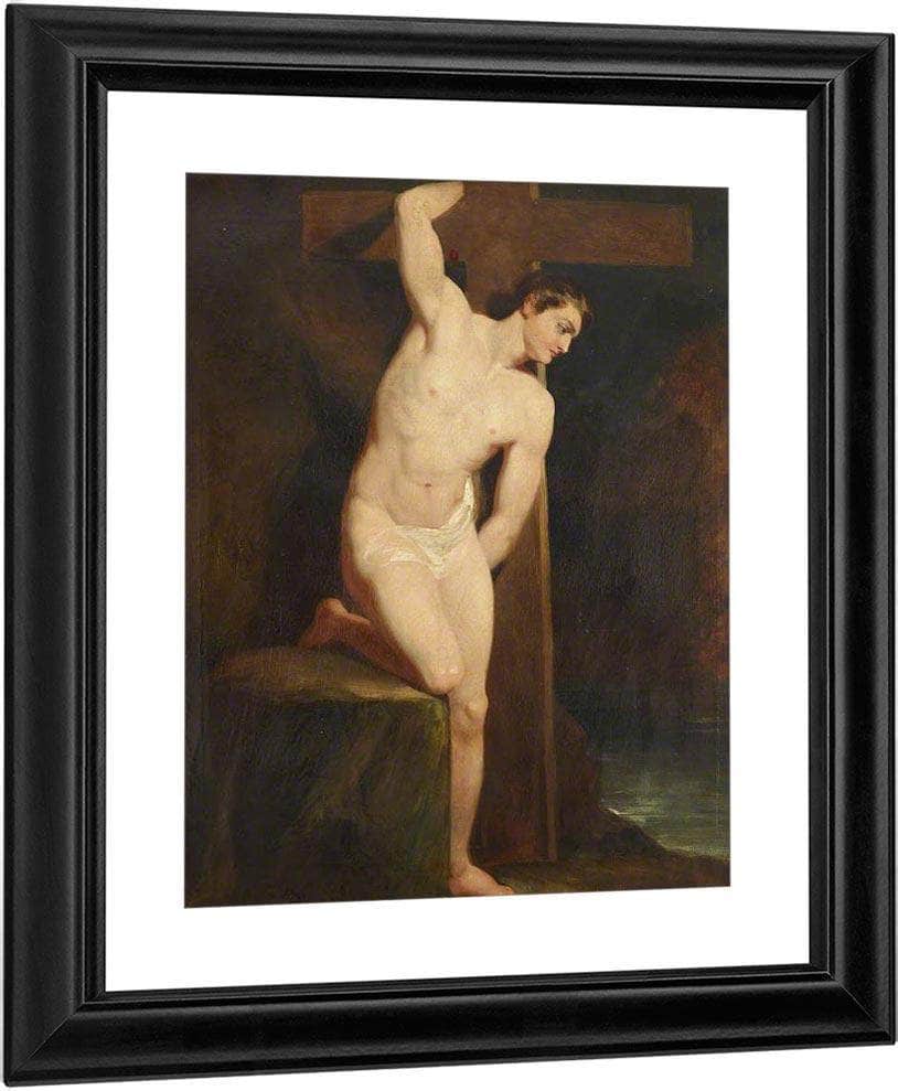 Academic Study Of A Male Nude By William Etty Fine Art Print