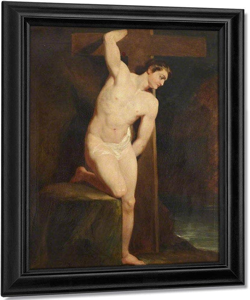Academic Study Of A Male Nude By William Etty Fine Art Print