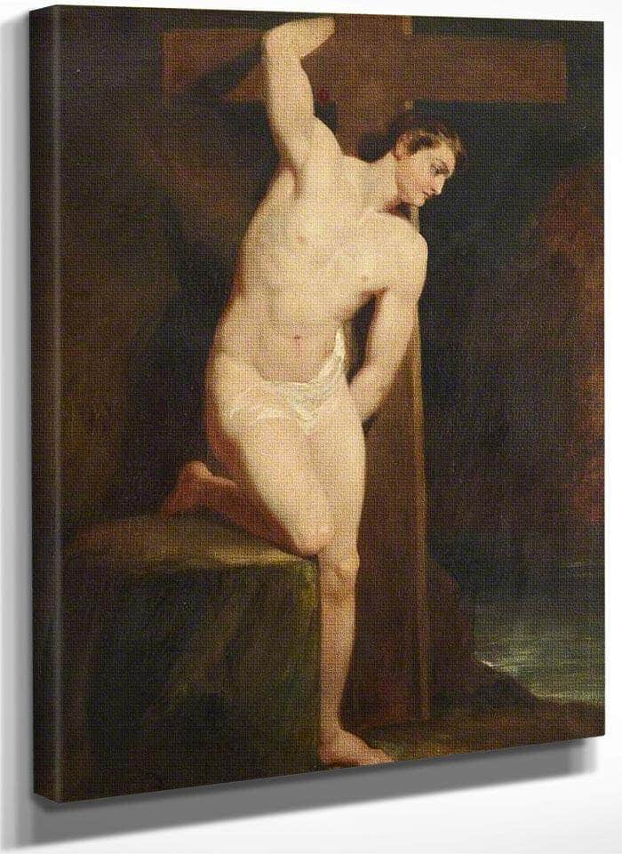 Academic Study Of A Male Nude By William Etty Fine Art Print