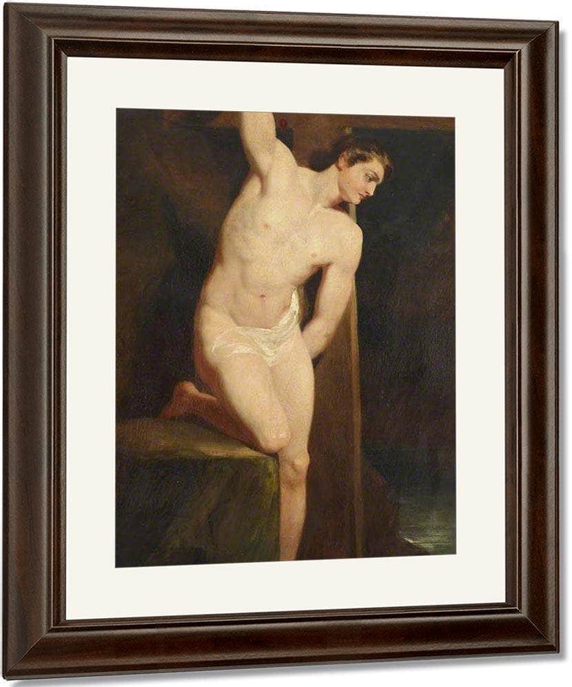 Academic Study Of A Male Nude By William Etty Fine Art Print