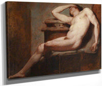 Academic Study Of A Reclining Male Nude Asleep By William Etty Fine Art Print