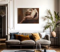 Academic Study Of A Reclining Male Nude Asleep By William Etty Fine Art Print