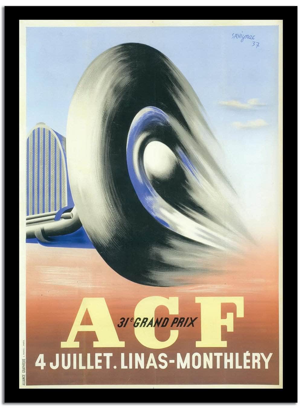 Acf  Vintage Poster Fine Art Print