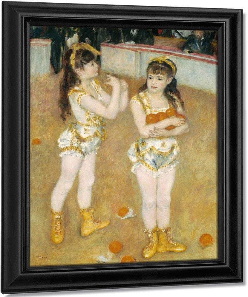 Acrobats At The Cirque Fernando (Francisca And Angelina Wartenberg) By Pierre August Renoir Fine Art Print