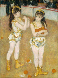Acrobats At The Cirque Fernando (Francisca And Angelina Wartenberg) By Pierre August Renoir Fine Art Print
