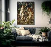 Adam And Eve By Joachim Wtewael Fine Art Print