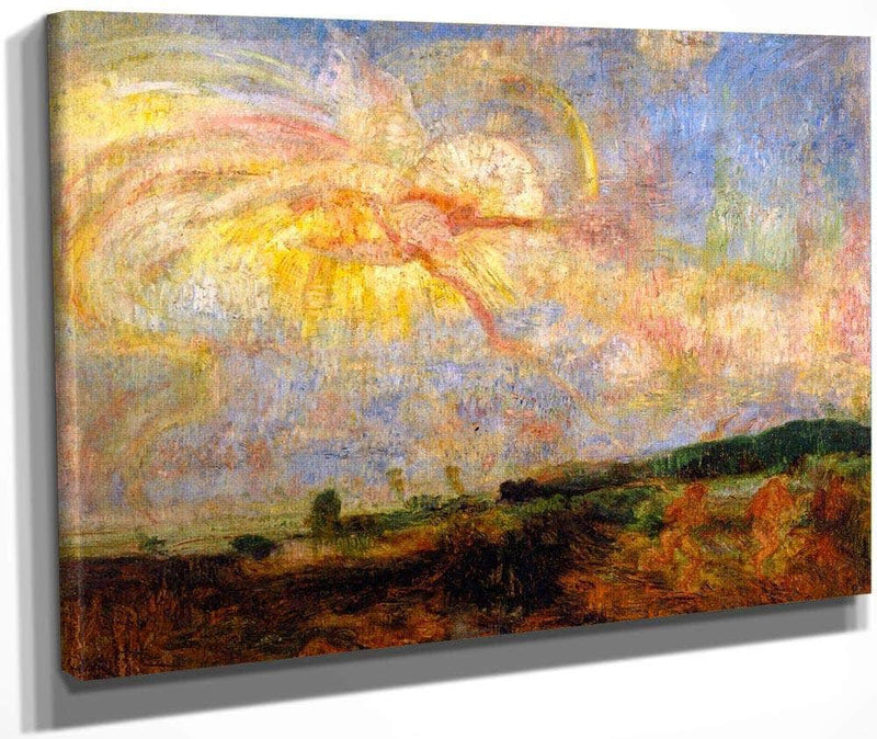 Adam And Eve Expelled From Paradise By James Ensor Fine Art Print