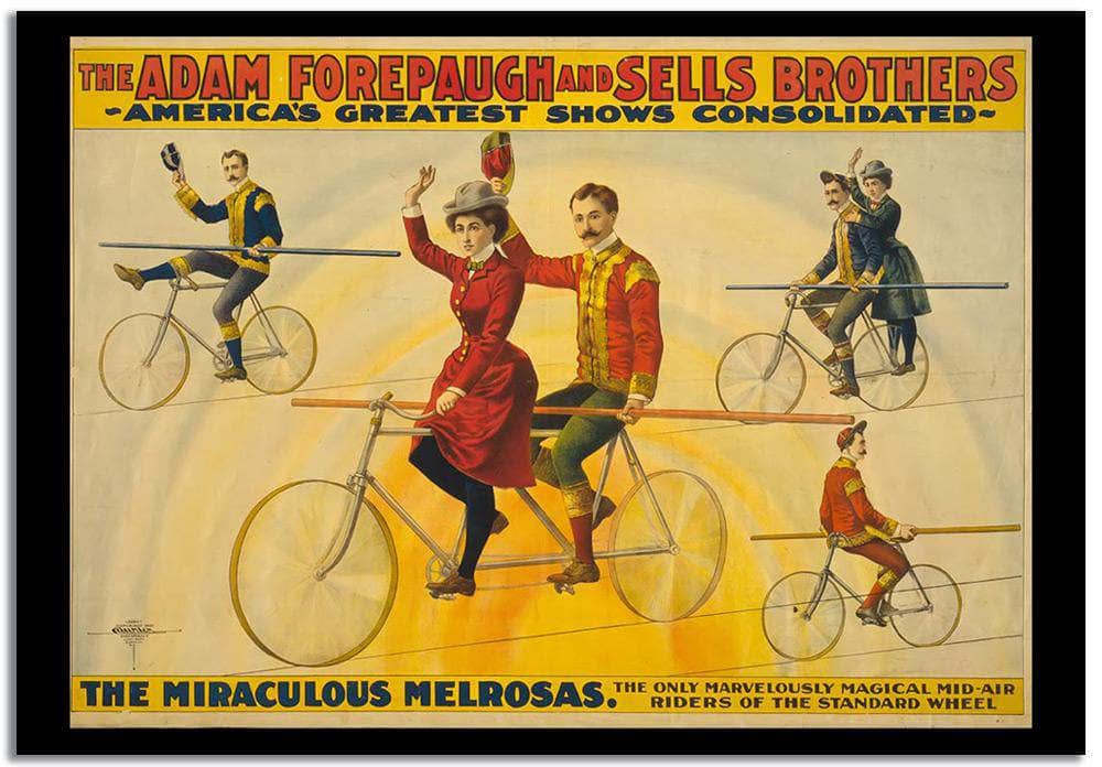 Adam Forepauch And Sells Brothers  Vintage Circus Poster Fine Art Print