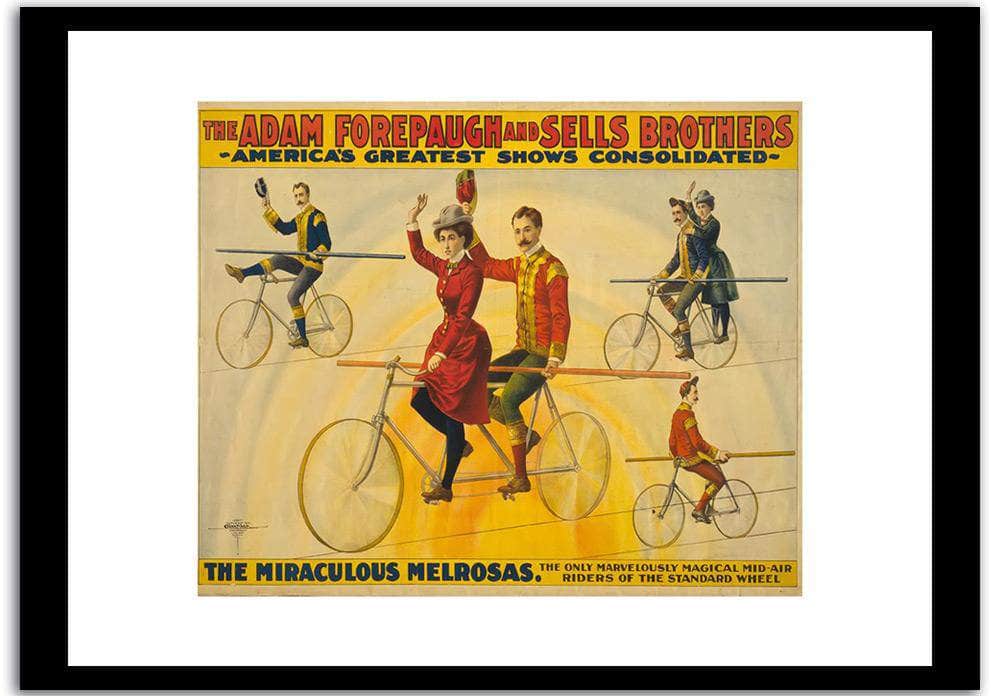 Adam Forepauch And Sells Brothers  Vintage Circus Poster Fine Art Print