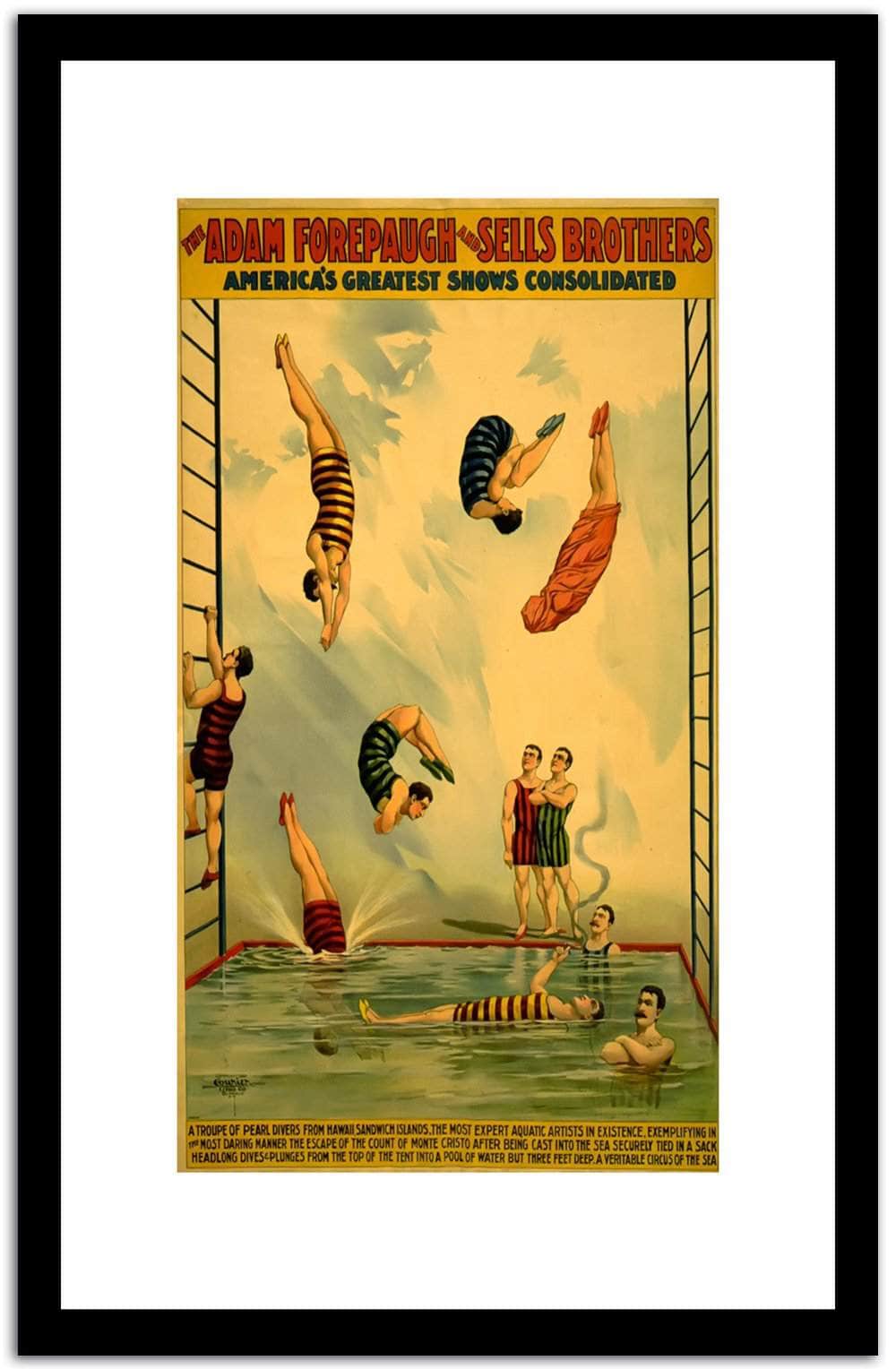 Adam Forepauch & Sells Brothers  Vintage Circus Postera Fine Art Print