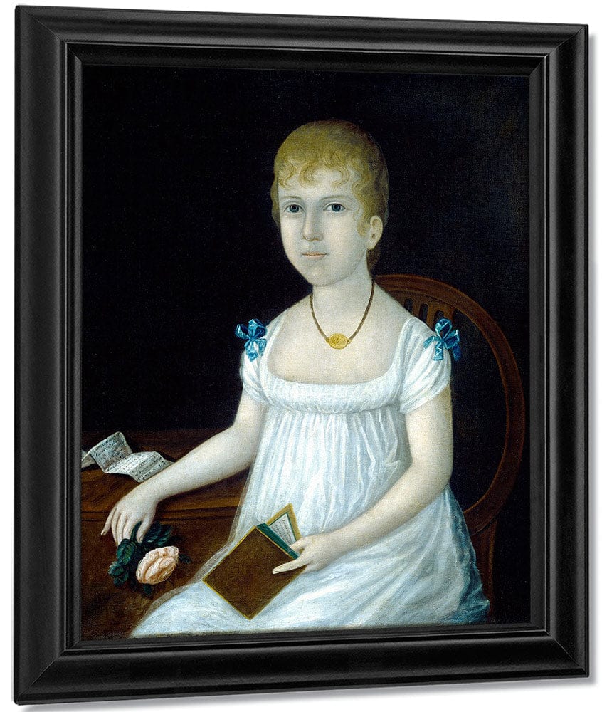 Adelina Morton 1810 By Joshua Johnson Fine Art Print