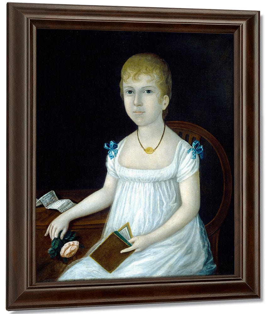 Adelina Morton 1810 By Joshua Johnson Fine Art Print