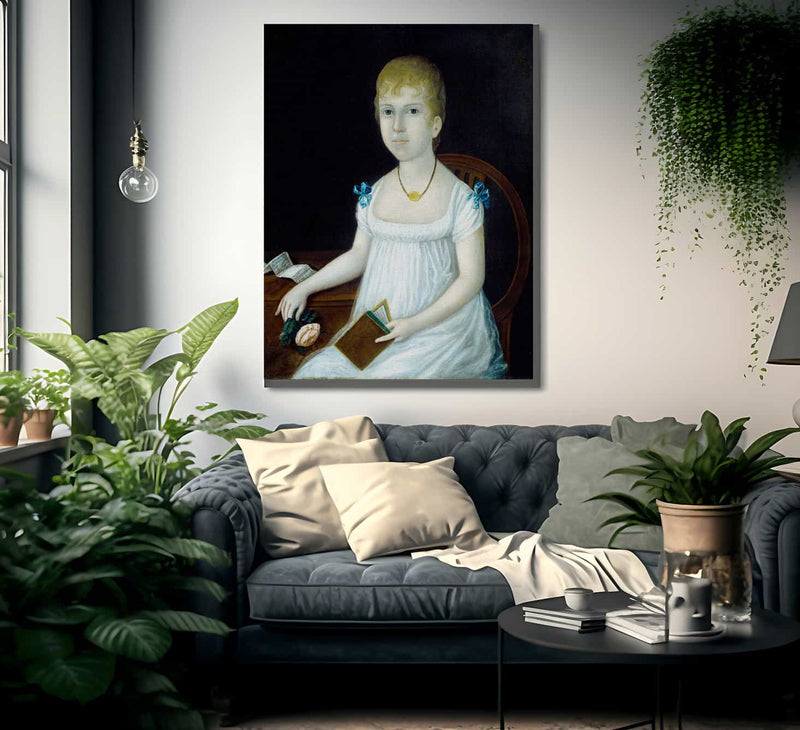 Adelina Morton 1810 By Joshua Johnson Fine Art Print