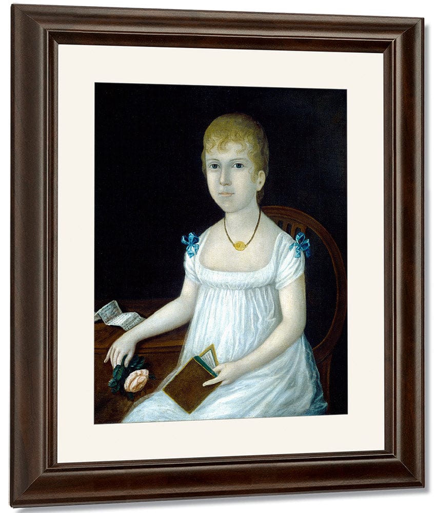 Adelina Morton 1810 By Joshua Johnson Fine Art Print