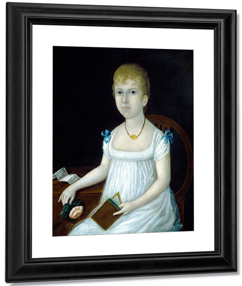 Adelina Morton 1810 By Joshua Johnson Fine Art Print