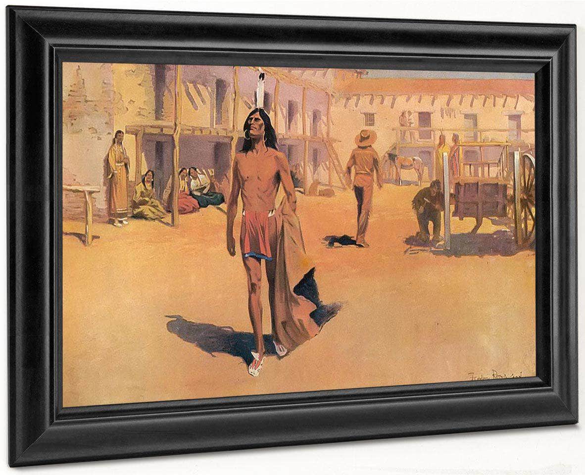 Admiring Eyes Followed White Otter By Frederic Remington Fine Art Print