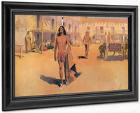 Admiring Eyes Followed White Otter By Frederic Remington Fine Art Print