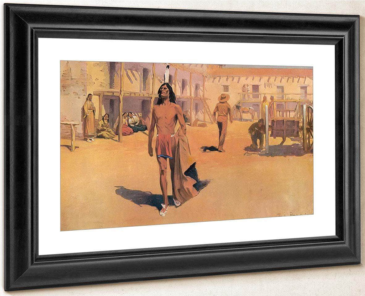 Admiring Eyes Followed White Otter By Frederic Remington Fine Art Print