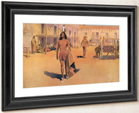 Admiring Eyes Followed White Otter By Frederic Remington Fine Art Print