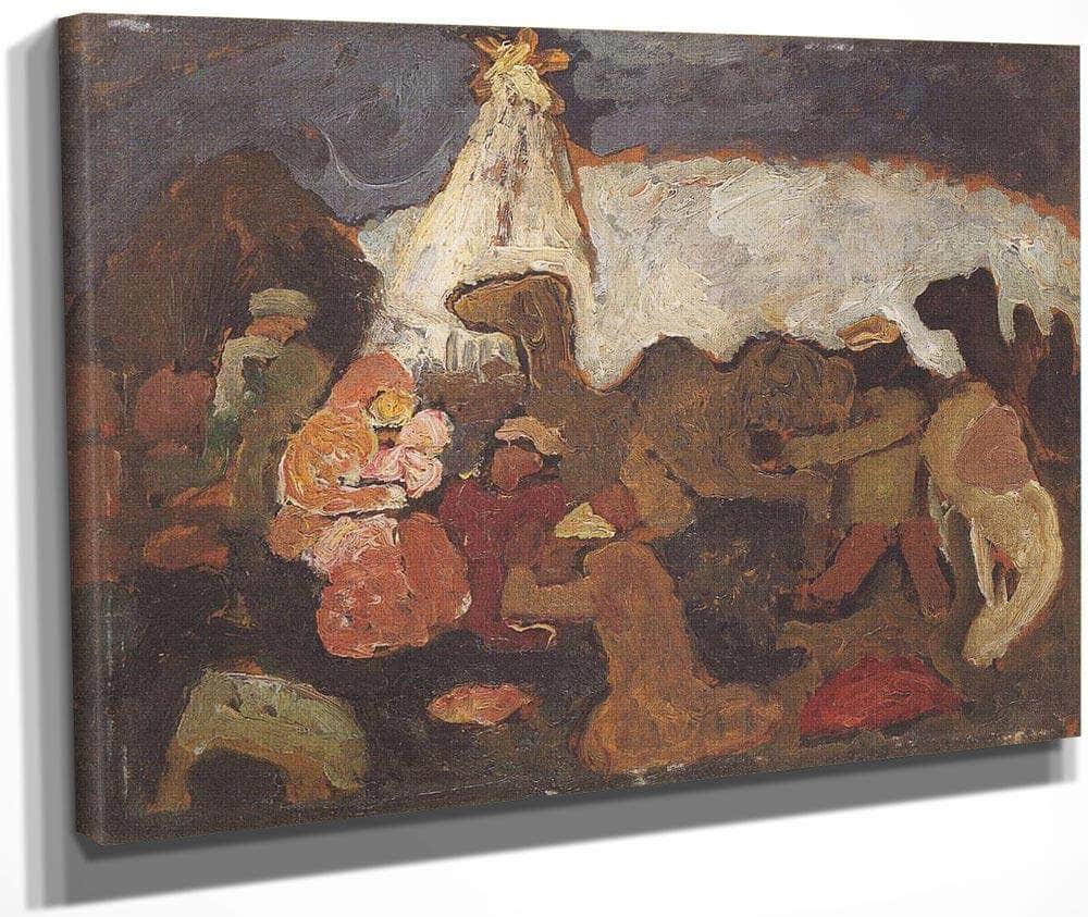 Adoration Of The Magi By Paula Modersohn Becker Fine Art Print