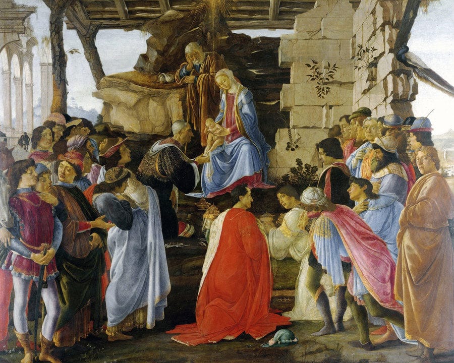 Adoration Of The Magib By Sandro Botticelli Fine Art Print