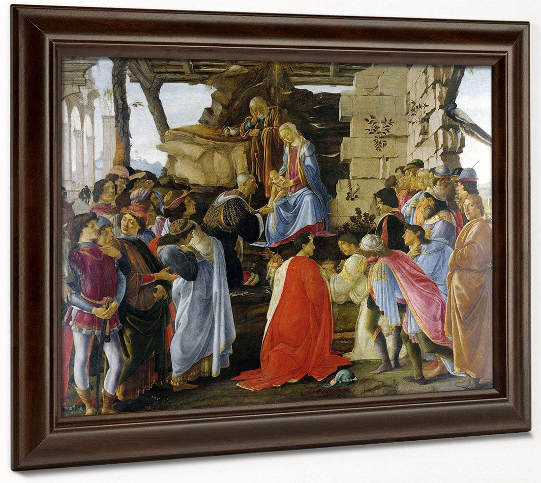 Adoration Of The Magib By Sandro Botticelli Fine Art Print