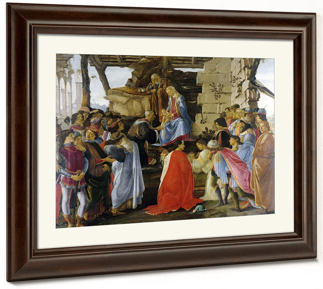 Adoration Of The Magib By Sandro Botticelli Fine Art Print