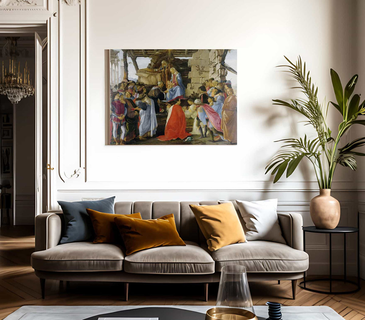 Adoration Of The Magib By Sandro Botticelli Fine Art Print