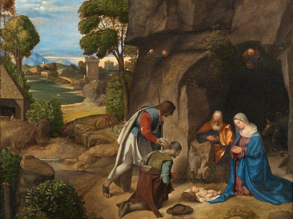 Adoration Of The Shepherds 1510 By Giorgione Fine Art Print