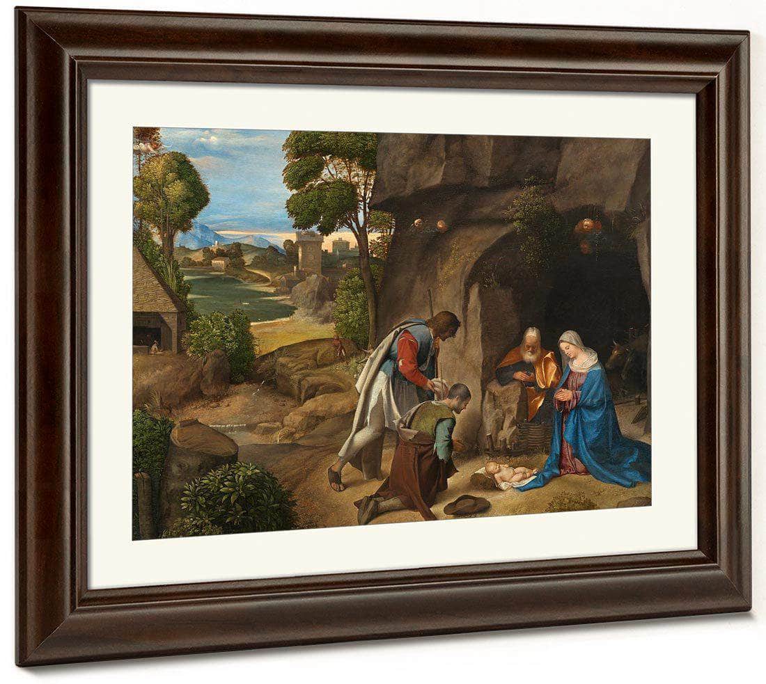 Adoration Of The Shepherds 1510 By Giorgione Fine Art Print